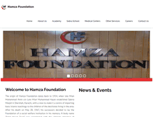 Tablet Screenshot of hamzafoundation.org